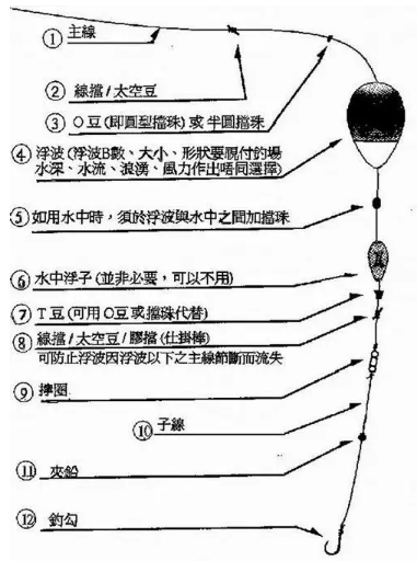 海钓梭鱼钓组图解图片