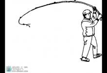 图说海竿钓投抛技巧的动作要领