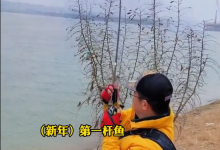 湖南一男子钓获大鳡鱼，因抱不动拖着走，网友：江里能钓鱼？