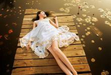 早春美女水塘垂钓 摄影赏析[江海道人]