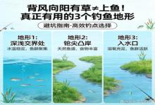 别再交智商税！背风向阳有草就上鱼？90%钓鱼人踩坑，3个黄金地形稳上鱼
