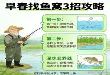 早春找鱼窝别瞎碰！老钓手私藏3招，精准定位鱼窝，下竿就上鱼