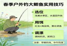 春季户外钓大鲫鱼！4个简单技巧，新手也能连杆，不费脑不烧钱