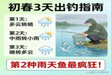 惊了！初春这3天出钓，鱼多得装不下，第2种雨天最疯狂