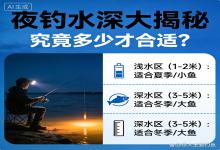 夜钓水深大揭秘！别瞎选深浅，这个范围才是爆护关键