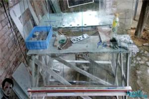 方缸的底滤要这样做！“田”字形底缸制作过程