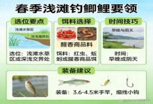 春季浅滩钓鲫鲤必看！4个核心要领，避开坑就能连竿爆护