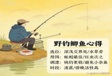 野钓鲫鱼掏心窝子心得！没有虚的，全是新手能直接抄的实在话