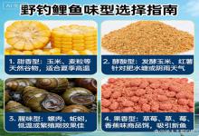 野钓鲤鱼别纠结味型！这4种挨个试，总有一款让大鲤主动开口