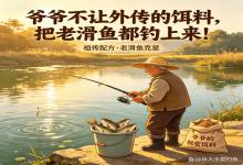 爷爷藏了一辈子的饵料秘方，从不外传！专钓野钓老滑鱼