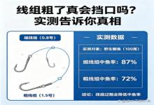 线组粗了真会挡口？钓了20年鱼，实测3组线组，终于揭开真相