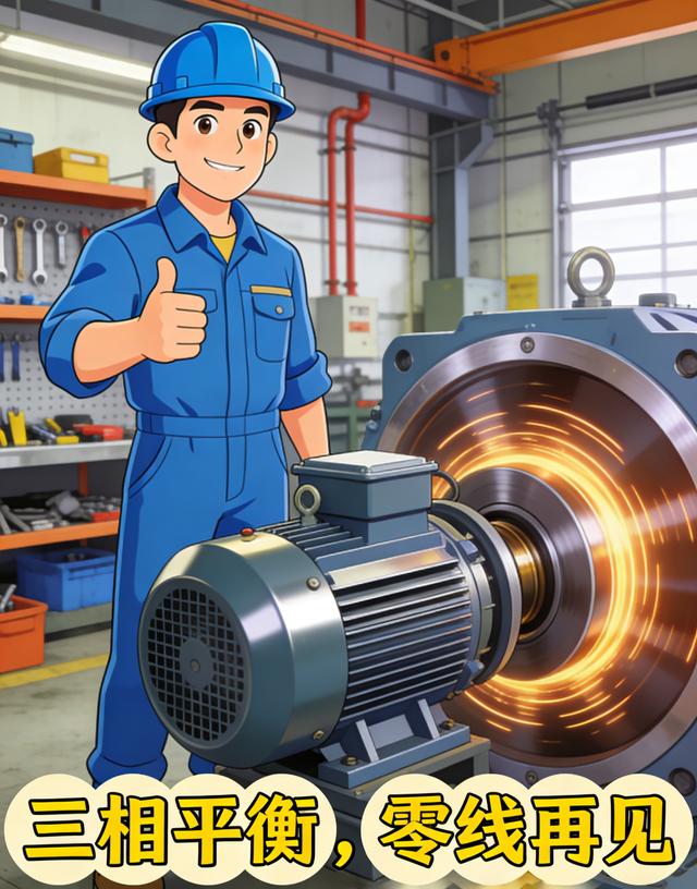 高级电工精讲：三相平衡负载下，为啥三根火线就能干活不用零线？