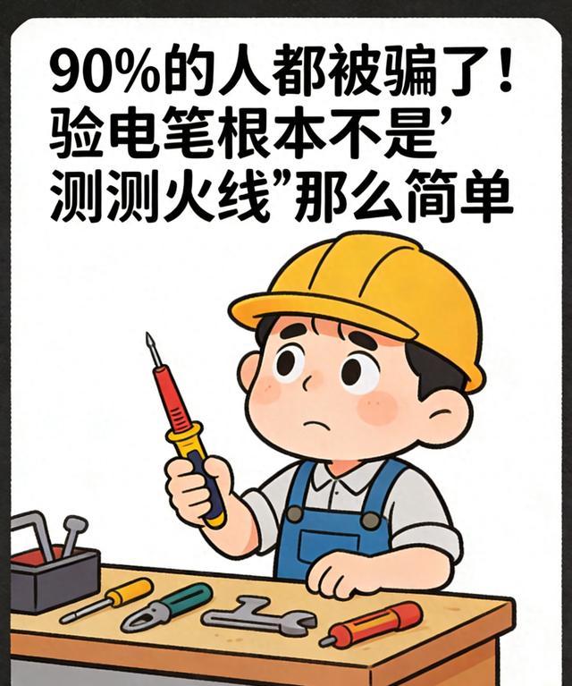 90%的人都被骗了！验电笔根本不是“测测火线”那么简单