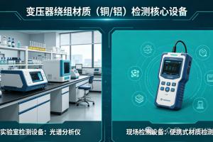 检测变压器绕组为铜还是铝的核心机构 / 设备有两类，分场景选择即可