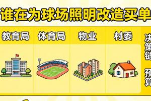 谁在为球场照明改造买单：教育局、体育局、物业、村委，决策链和预算完全不同