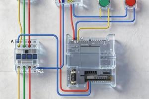 电工必看!PLC 控制电机启停实物接线,一看就会