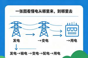 一度电从发电厂到家里，要走5段旅程！看懂整套电力系统