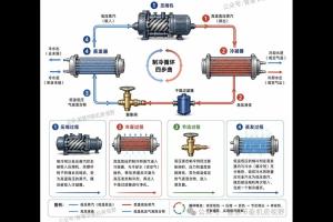 螺杆式冷水机组深度解析:从结构部件到工作原理,一文讲透核心逻辑