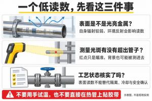测温枪显示不烫,不锈钢管就能摸吗?