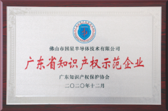 国星半导体获“2020年度广东省知识产权示范企业”
