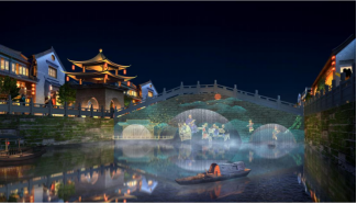 江苏南通如东县栟茶古镇将打造流光溢彩的灯光夜游项目