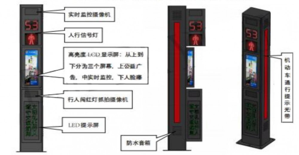 900万像素的智慧行人信号灯亮相苏州 