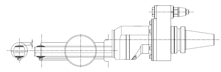 Alberti角度头轴孔键槽加工案例