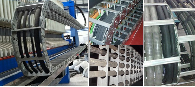 数控机床电缆穿线拖链放置要求