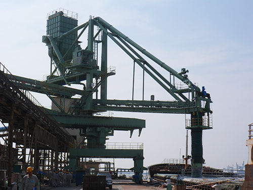 装船机耐磨防雨伸缩溜筒