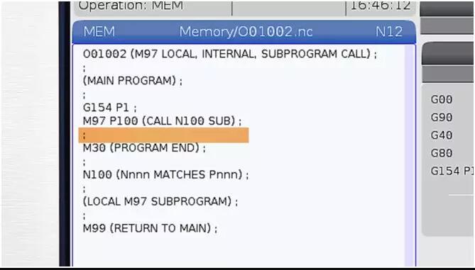 哈斯数控用M99实现循环，跳转和返回