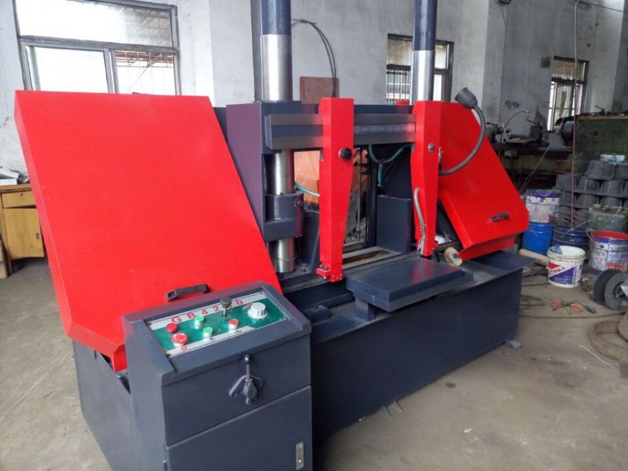 锯床广速直销GB4260金属带锯床 卧式双立柱龙门锯床 成捆切削