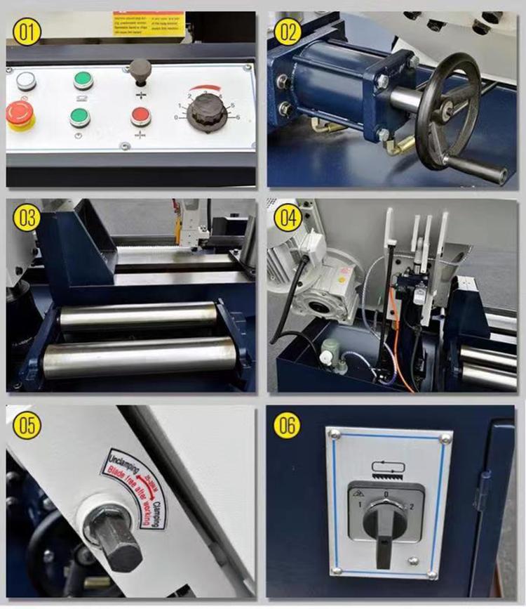 锯床广速直销GB4260金属带锯床 卧式双立柱龙门锯床 成捆切削