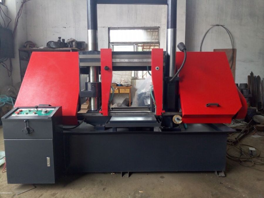 锯床广速直销GB4260金属带锯床 卧式双立柱龙门锯床 成捆切削