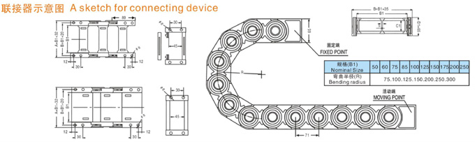 塑料拖链规格型号