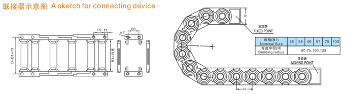 塑料拖链规格型号