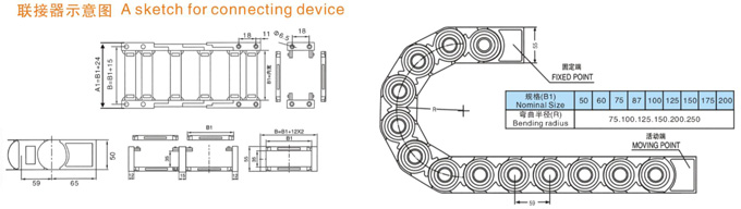 塑料拖链规格型号