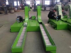 数控机床链板排屑机走偏的处理方法