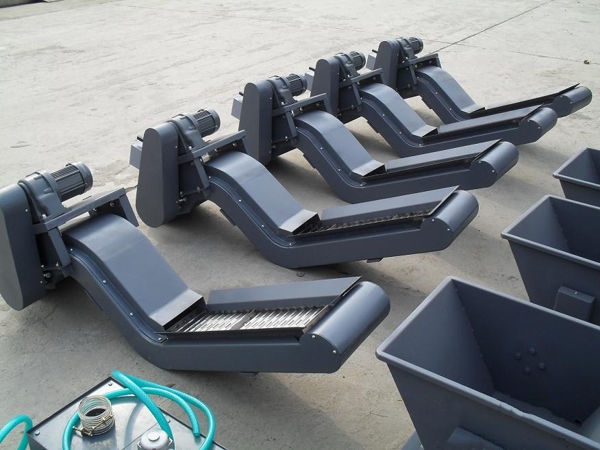 数控机床链板排屑机走偏的处理方法