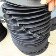 拉链式数控磨床液压油缸伸缩防尘罩应用领域