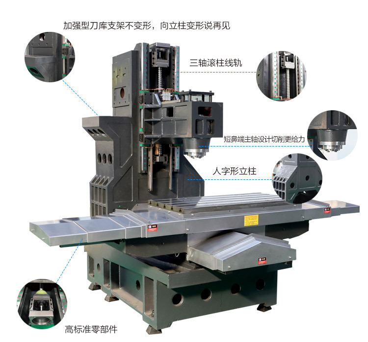 数控铣床厂家生产  xk7124立式加工中心