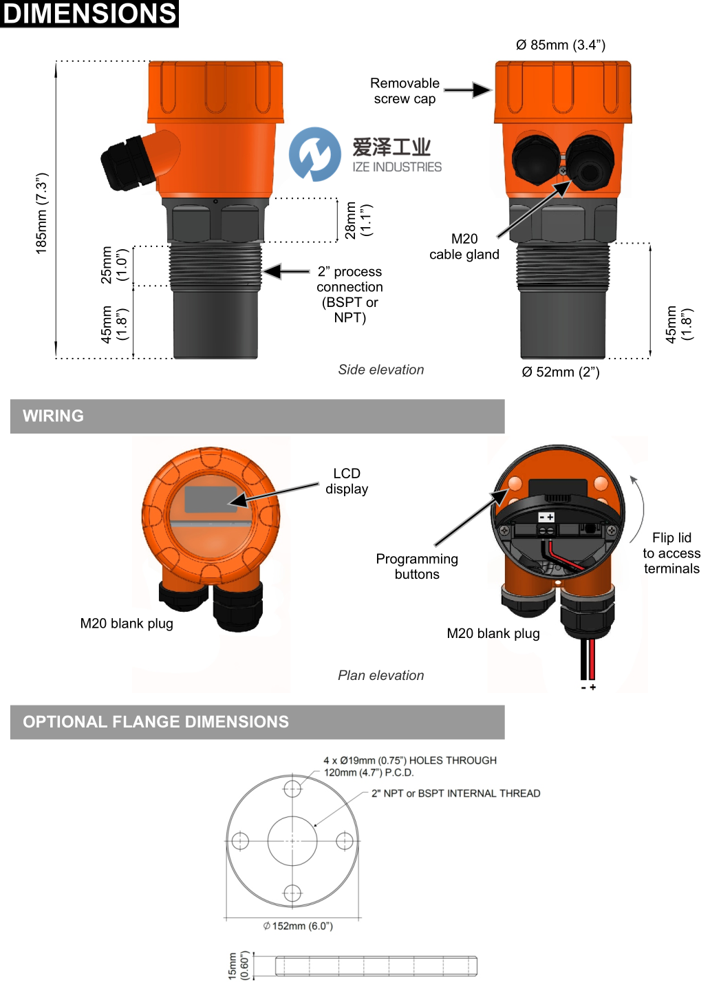 HYCONTROL超声波液位变送器MICROFLEX-D系列产品介绍