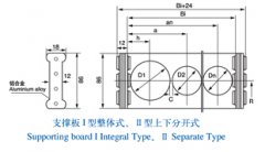 DLMA-TL115型钢制拖链安装尺寸图