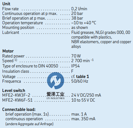 SKF齿轮泵单元MFE系列