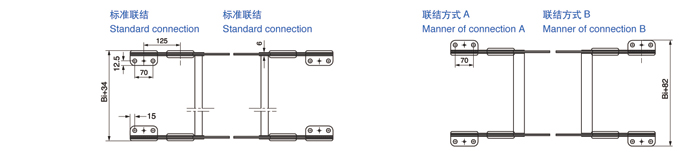 河北DLMA-GLE125型钢制拖链
