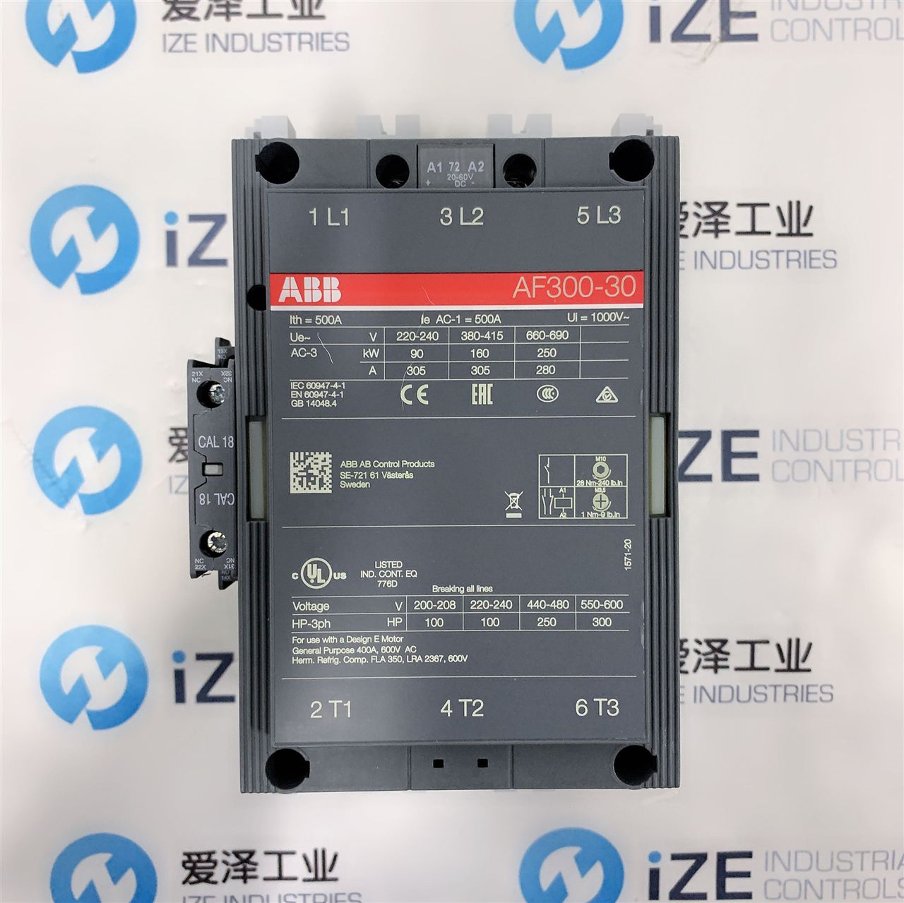 爱泽工业到货产品及库存 ——ABB接触器/断路器篇