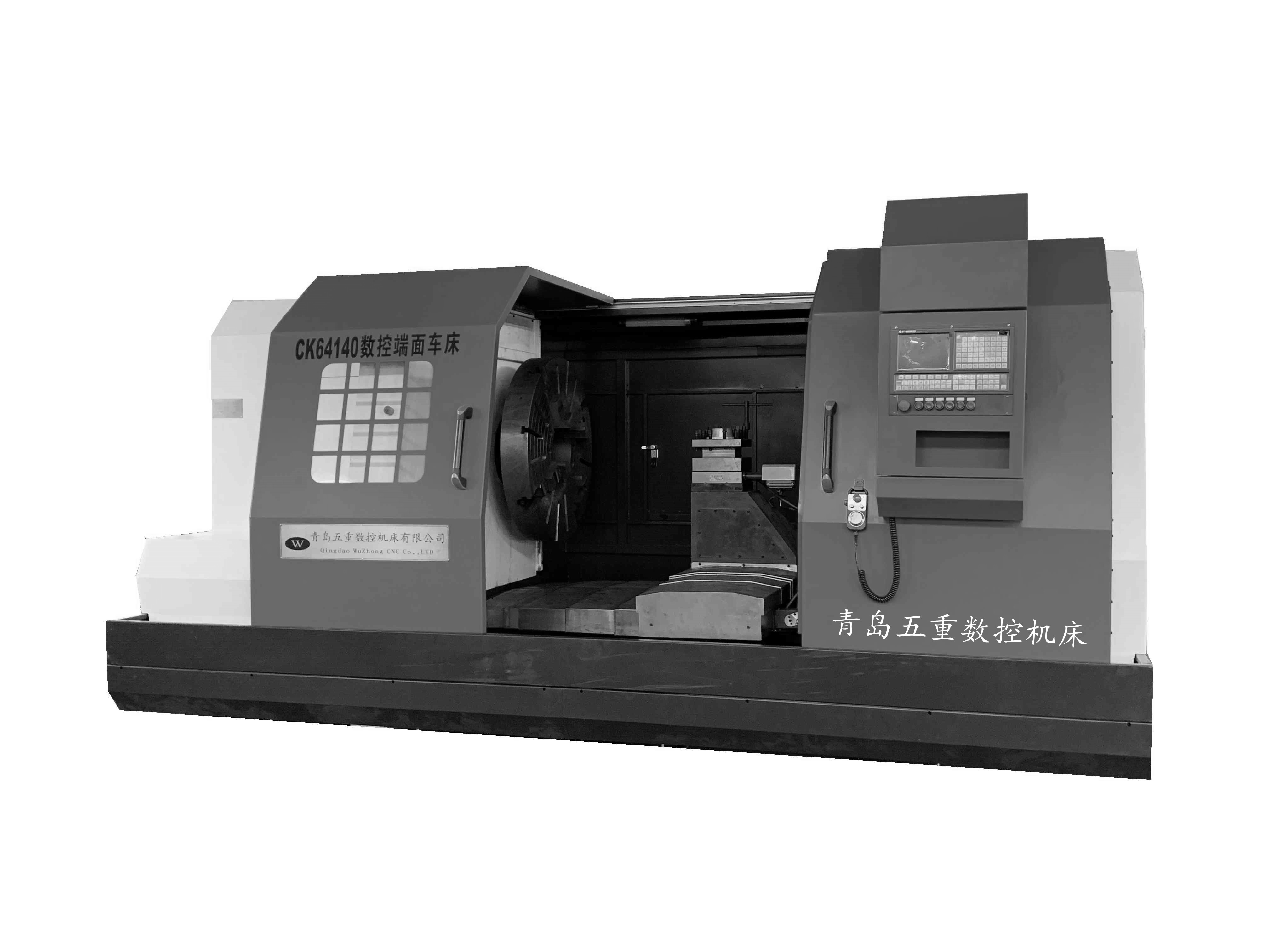 青岛五重数控端面车床的布局及结构特点