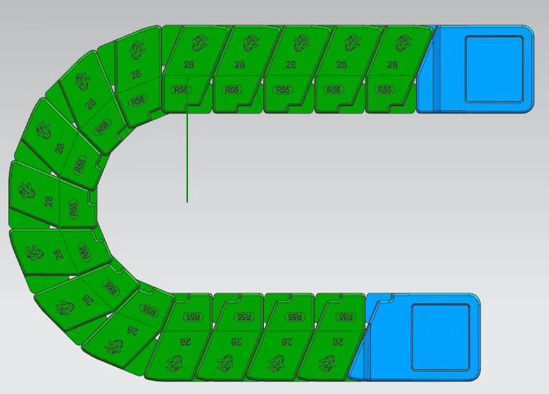 加强型静音无尘拖链行程8米不下塌