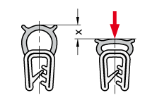 GN 2180边缘防护密封胶条 材料 NBR / EPDM (UL认证)