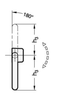 GN 425.9——不锈钢折叠手柄