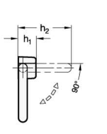 GN 425.9——不锈钢折叠手柄